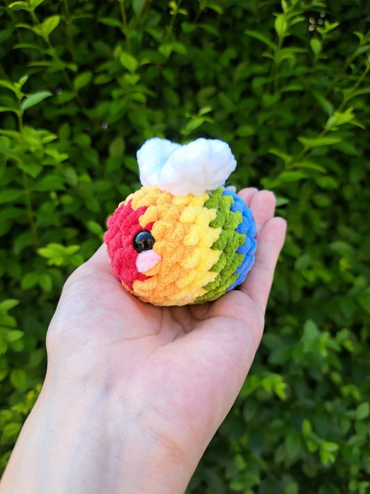 LGBTQIA+ Pride Bienen gehäkelt - Queer Pride Regenbogen