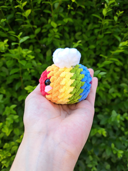 LGBTQIA+ Pride Bienen gehäkelt - Queer Pride Regenbogen