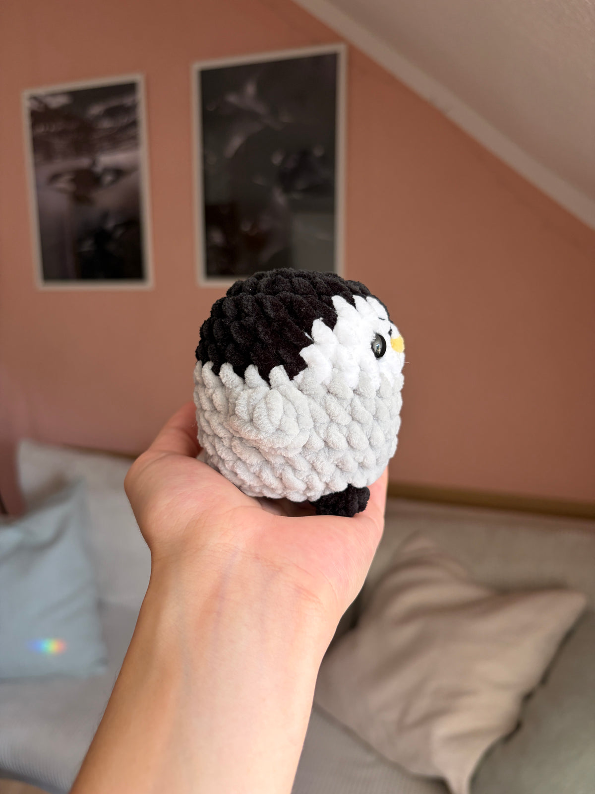 Pinguin gehäkelt