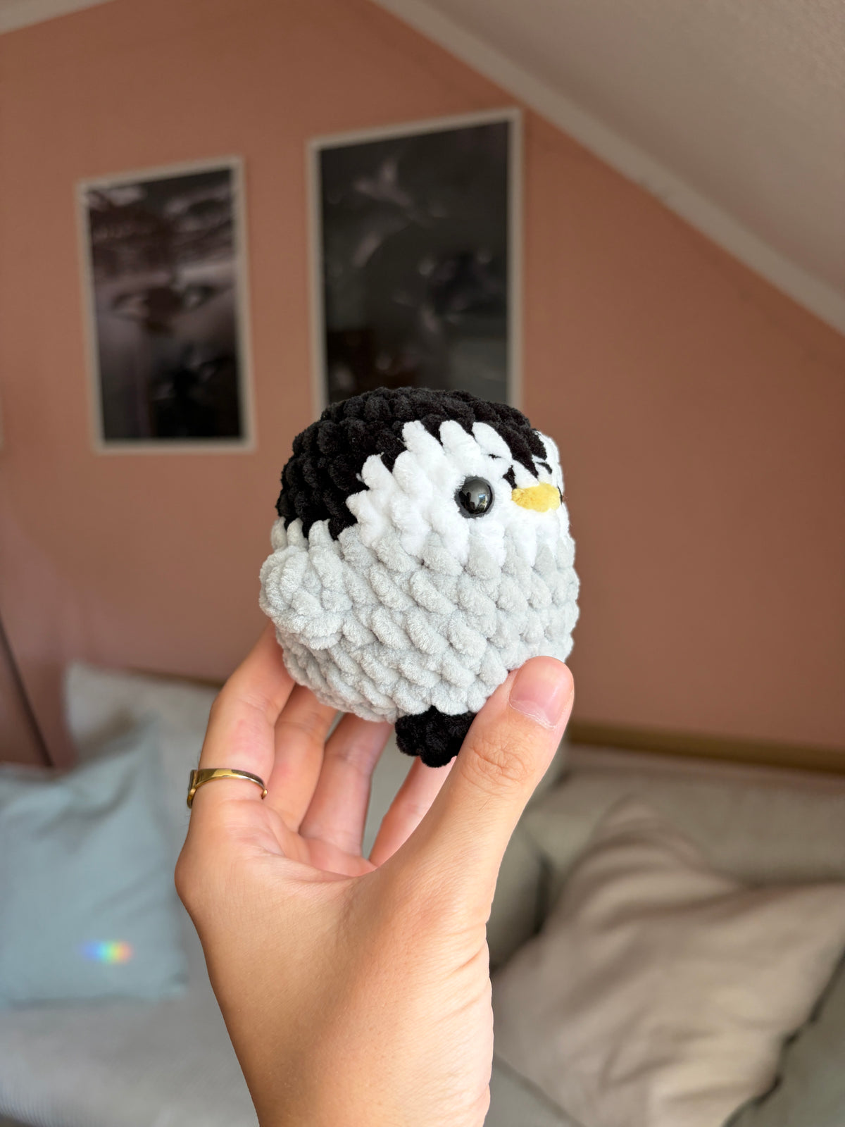 Pinguin gehäkelt